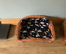 wicker pet bed