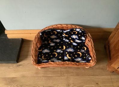 wicker pet bed