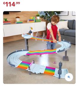 Hot Wheels Mario Kart Rainbow Road Race Track Playset