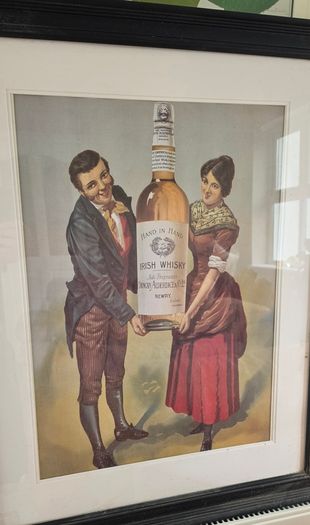 Framed Irish Whisky Advertising - Duncan Alderdice, Newry