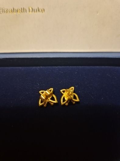Vintage Small Butterfly Earrings