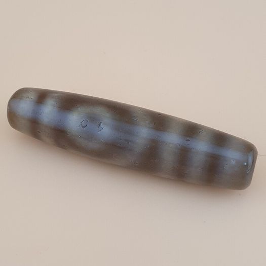 Vintage Himalayan Tibetan 2Eye Agate Dzi Bead Amulet