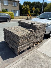 pallets of bricks