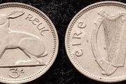 [#1253] - Ireland 1964 | 3 Pence | Irish 3d | Hare | KM.12a