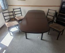 table and chairs