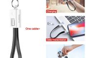 Keychain 15cm Short USB Charger Cable for iPhone 11 XR 8 X 6S 6 5 SE 7 Plus iPad