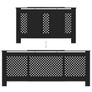 Radiator Cover Black 205 cm Image 5