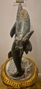 Large Dolphin Stone Sculpture