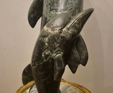 Large Dolphin Stone Sculpture