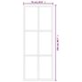 Sliding Door ESG Glass and Aluminium 76x205 cm Black Image 3