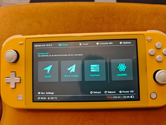 Nintendo Switch Lite 512GB modded picofly