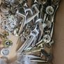 10 sets Brushed Chrome lever on rose door handles and Escutcheons Image 2