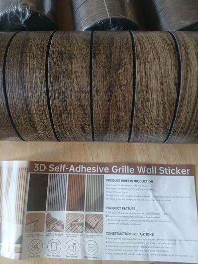 self adhesive Wood panel effect wallpaper