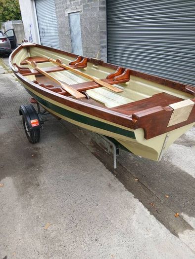 15ft lough sheelin lake boat and trailer.