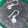 Sterling Silver Earrings with 925 Stamping & Diamond-Like Stone Image 5