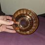 Antique Marigold Carnival Glass Bowl Image 2