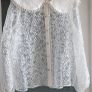 RIVER ISLAND white daisy print sheer blouse Sz 16UK - Bnwt Rrp 40 sterling Image 3