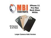 iPhone 11 Pro Max Back Glass Replacement Rear Battery Cover with Adhesive White