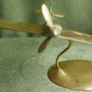 Vintage Brass Spitfire with Stand Desk Ornament Scouts WW2 War Battle of Britain Image 4