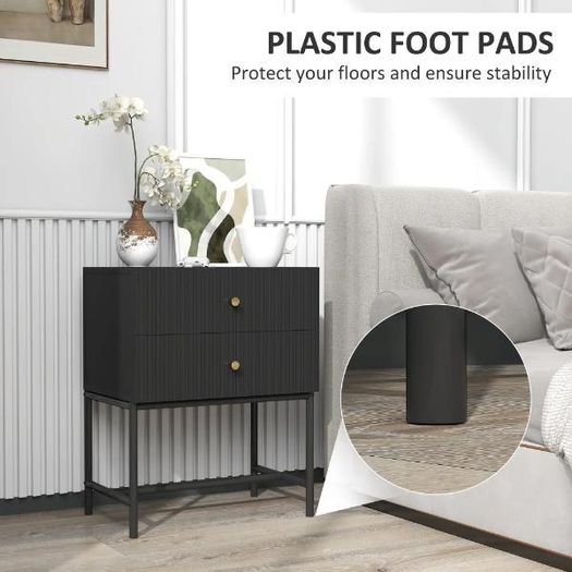 2-Drawer Bedside Table