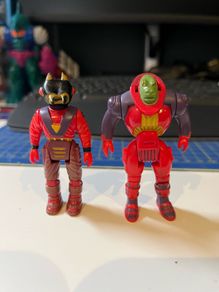 Dinoriders Krulos and Bitor from 1988 Tyco T-Rex set