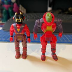 Dinoriders Krulos and Bitor from 1988 Tyco T-Rex set