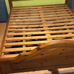 King size bed solid wood