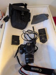 Canon 550D with accessories