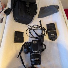 Canon 550D with accessories
