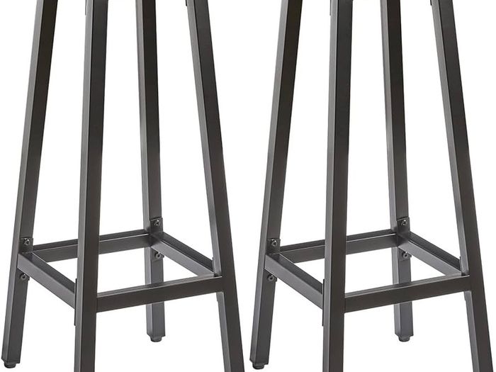 NEW SALE | Set of 2 Bar Stools, Tall Breakfast Bar Stools with Footrest for Kitchen, Industrial Bar Chairs for Party Room