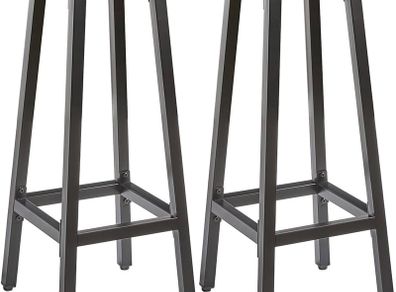 NEW SALE | Set of 2 Bar Stools, Tall Breakfast Bar Stools with Footrest for Kitchen, Industrial Bar Chairs for Party Room
