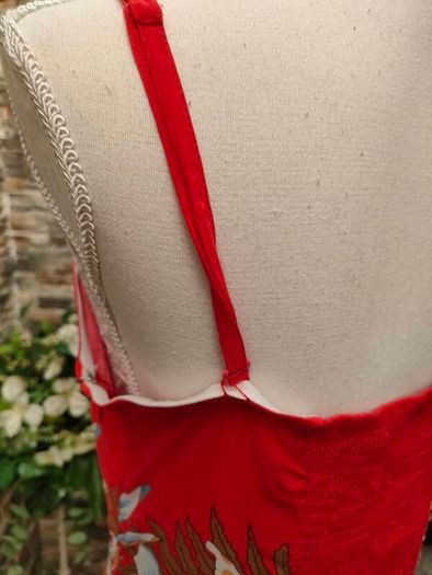 Vintage Red floral maxi dress Mariko size 12/14 Postage included