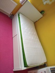 Malm single bed with Jay-Be mattress