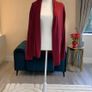 Ladies Long Sleeved Wine Cardigan from Dunnes Stores. Size Large UK 14-16 / EU 42-44 Image 4