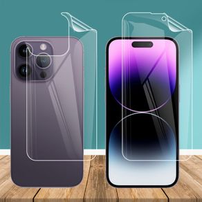 iPhone 14 Hydrogel Film Screen Protector - front and back