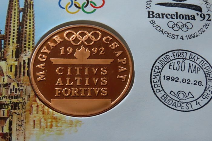 Hungarian team Stronger Faster Higher | Barcelona Olympics 1992 Hungary Magyar csapat medal