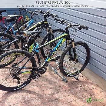 5 Bike Stand Floor or Wall mounted bike rack for garage Bicycle Parking rack Cycle Storage Locking Stand