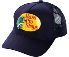 Bass Pro Shops Mesh Trucker Hat Navy