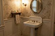 small oval resin mirror
