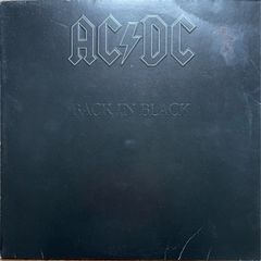 AC/DC Original Irish 1980 release of the iconic Back in Black music vinyl record in vg+ condition