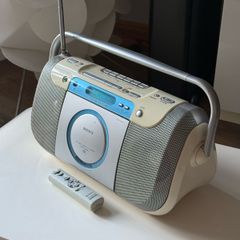 Sony CFD-E100L Boombox CD Radio Cassette with Remote
