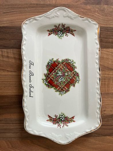 Scottish tartan Sandwich Plate