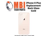 iPhone 8 Plus Replacement Back Glass Door Cover with Adhesive Gold