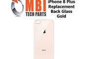 iPhone 8 Plus Replacement Back Glass Door Cover with Adhesive Gold