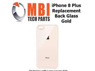 main image for ad iPhone 8 Plus Replacement Back Glass Door Cover with Adhesive Gold