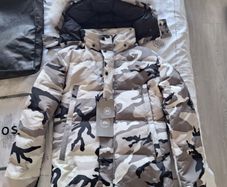 Canada Goose S mens camouflage coat with fur