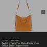 Pedro Hobo Shoulder handbag in Orange Image 6