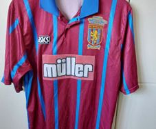 Asics Original Authentic Aston villa 1994 league cup winning Jersey