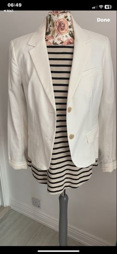 blazer Bnwt Gsp cream blazer size 10