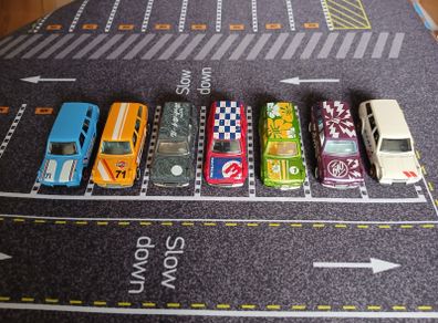 1/64 Hot Wheels Datsun 510 Wagon Lot x 7, Mystery Models, 5 Pack Loose Vgc